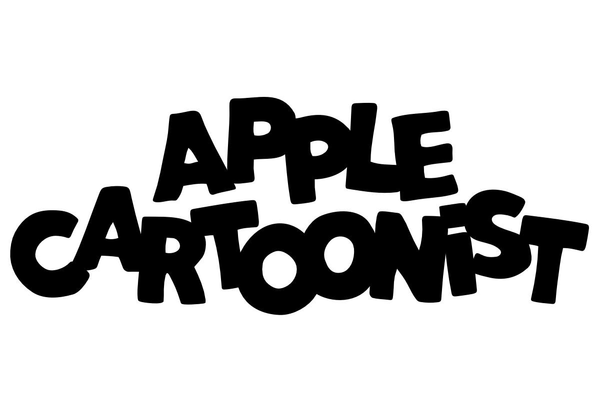 Logo for Kris Black's webcomic about Apple and the community around it, Apple Cartoonist